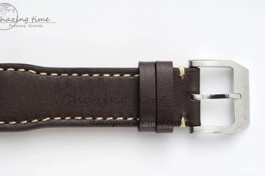 MIROTIME 1222 Thermal Pilot Chrono SS AZF 1:1 Best Edition Brown Dial on Brown Leather Strap A 7062